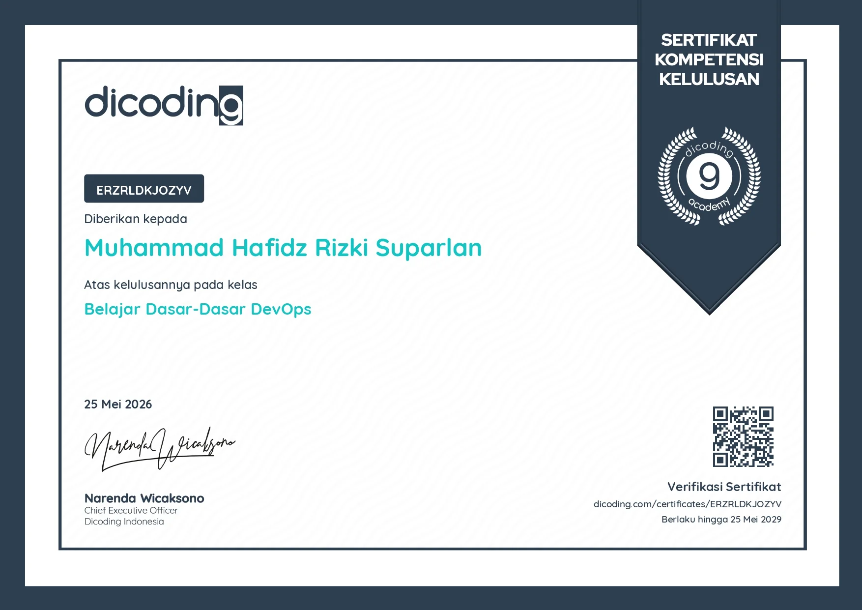 DevOps & CI/CD Fundamentals Certificate